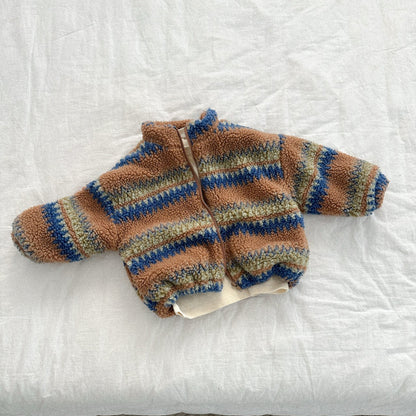 Toddler W25 Nordic Sherpa Mock Neck Zip Up Jacket (2-7y) - 2 Colors