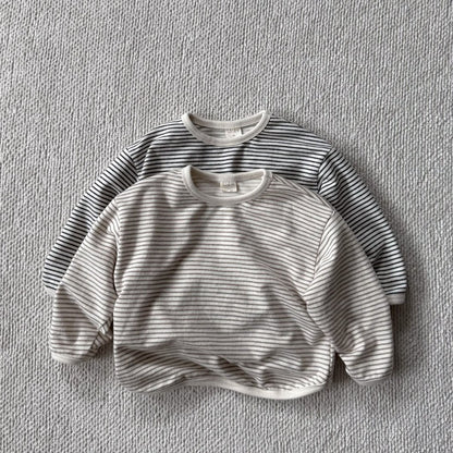 Baby/Toddler Bella F25 Stripe Curved Hem Long Sleeve Top (6m-6y) - 2 Colors - AT NOON STORE