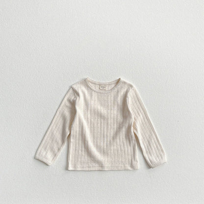 Toddler F26 Pointelle Long Sleeve Top (2-9y) - 3 Colors