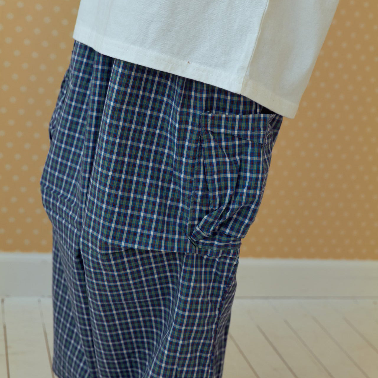 Toddler SP26 Plaid Cargo Jogger Pants (2-7y) - 2 Colors - AT NOON STORE