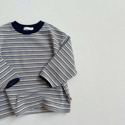 Toddler F25 Multi Color Stripe Long Sleeve Top (10m-4y) - 2 Colors