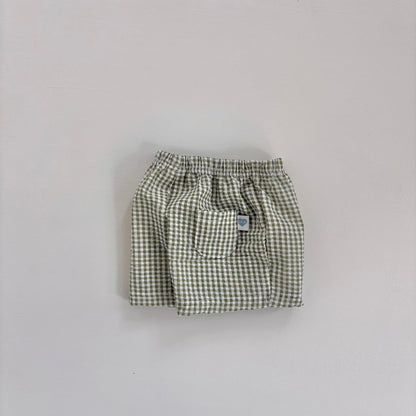Baby Toddler Land SS25 Seersucker Gingham Shorts (4m-6y) - 4 Colors - AT NOON STORE