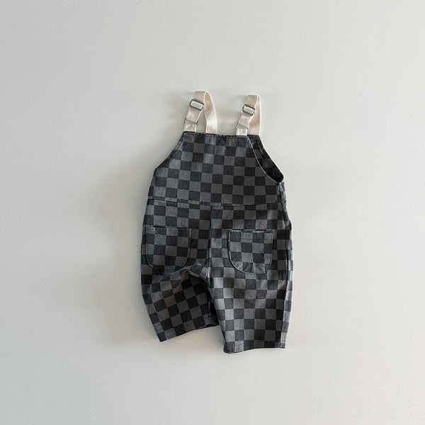 Toddler Checkered Overalls(6m-6y) - 2 Colors