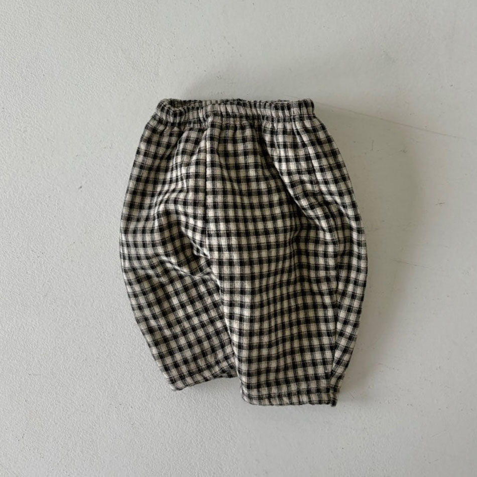 Baby Land W24 Fleece Lined Plaid Pull On Pants (4-15m) - 2 Colors