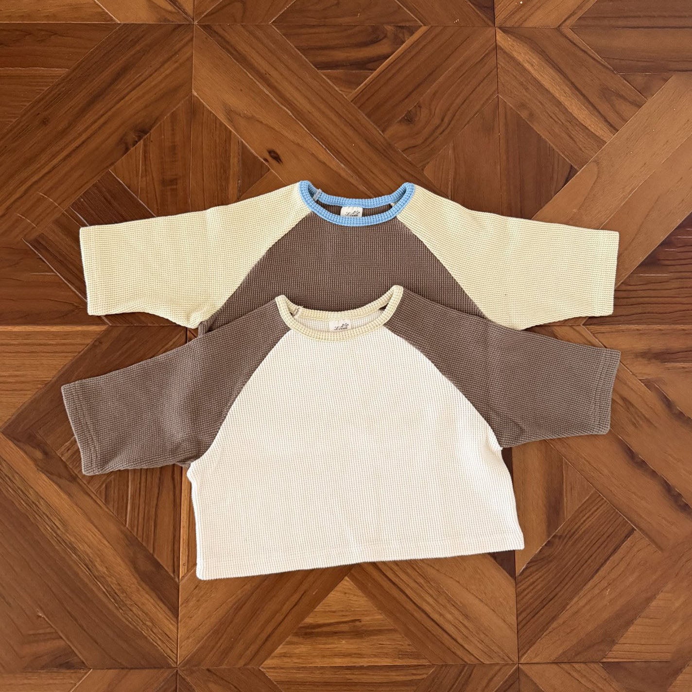 Toddler F26 Waffle Colorblock Raglan Long Sleeve Top (1-7y) - 2 Colors