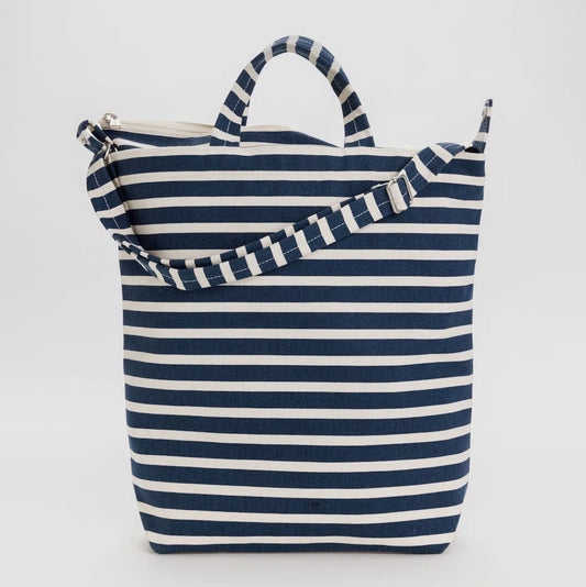 Baggu Zip Duck Bag - Navy Stripe - AT NOON STORE