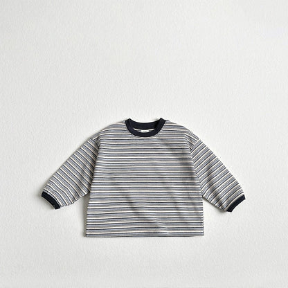 Toddler F26 Multi Stripe Long Sleeve Top (2-9y) - 3 Colors