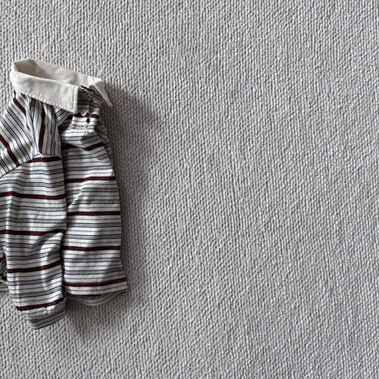 Toddler Bella F25 Collared Stripe Long Sleeve Top (1-6y) - 2 Colors
