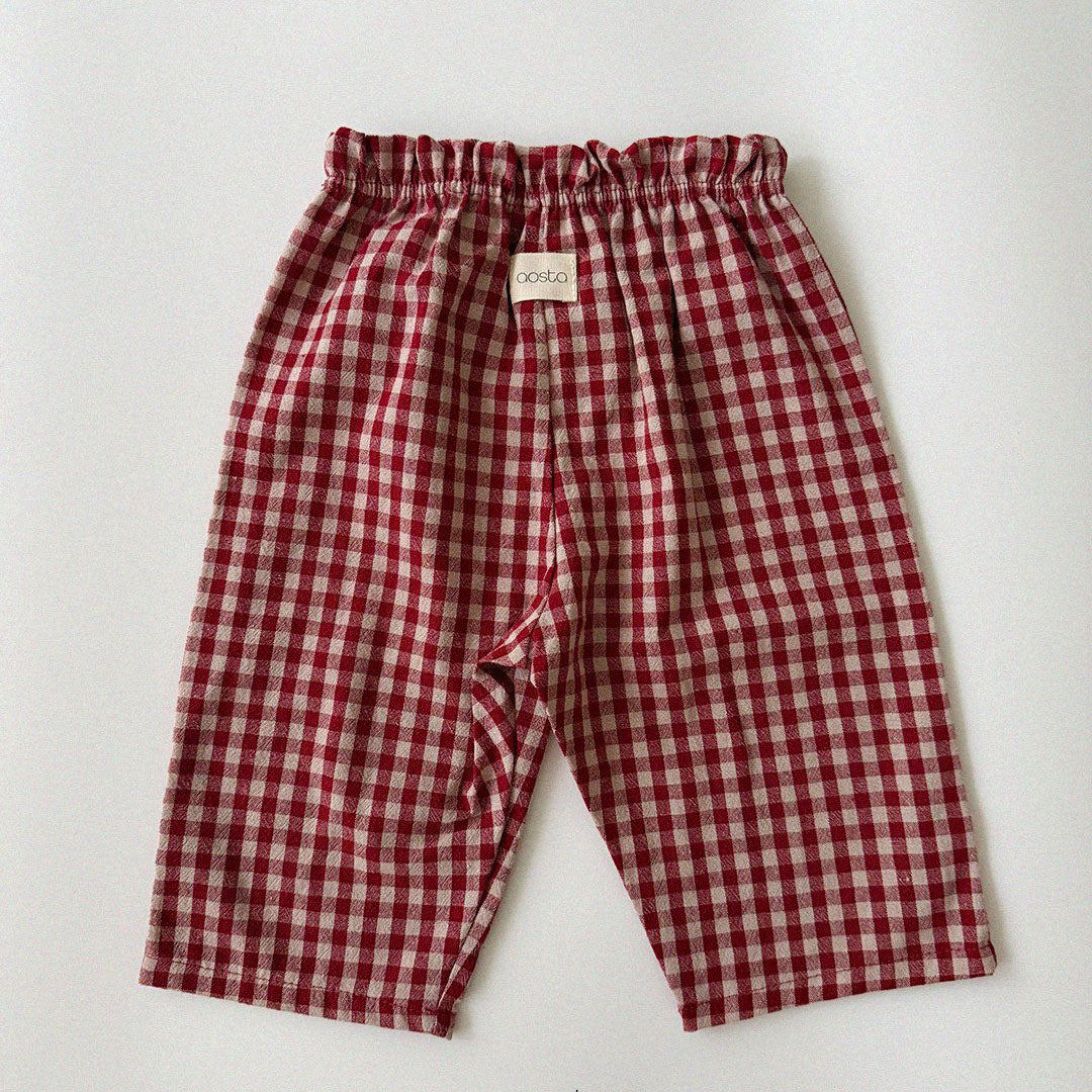 Baby/Toddler Aosta F26 Gingham Pull-on Pants (3m-5y) - 4 Colors