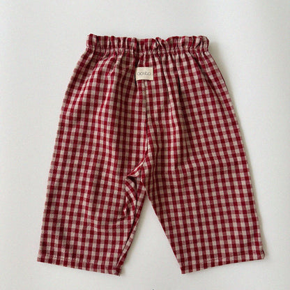 Baby/Toddler Aosta F26 Gingham Pull-on Pants (3m-5y) - 4 Colors