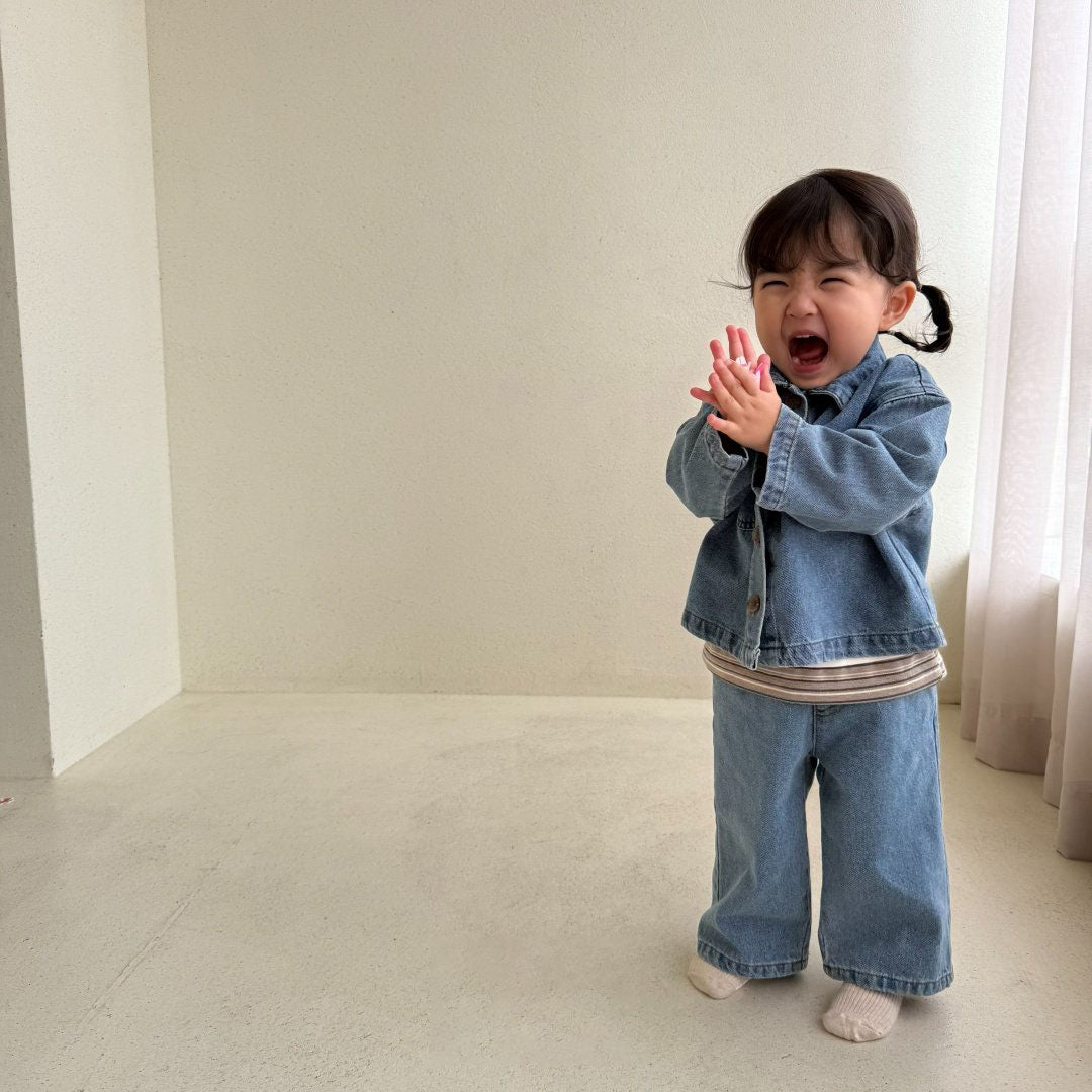 Baby/Toddler Bella F26 Denim Jacket (1-6y) - Blue