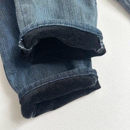 Toddler W25 Stitch Detail Warm and Comfy Denim Pants (10m-4y) - 2 Colors - AT NOON STORE
