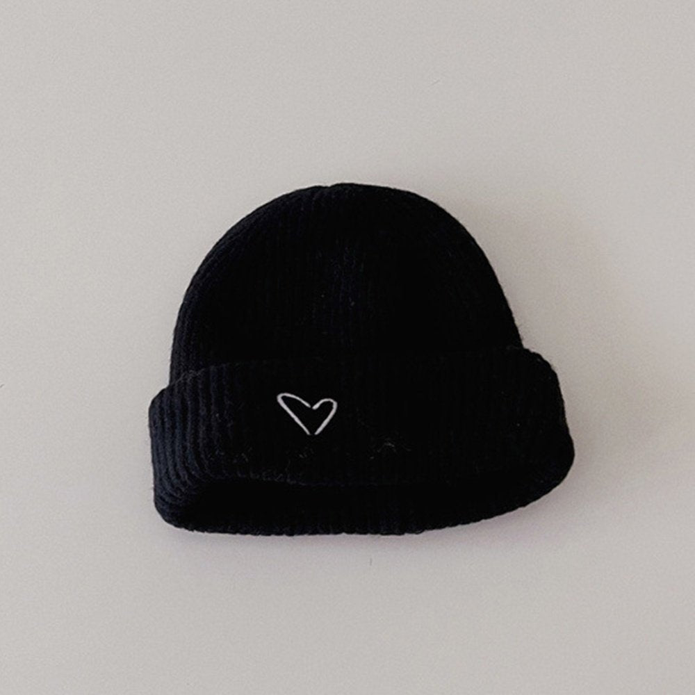 Kids Heart Embroidery (15m-7y) | NOON AT - STORE Beanie 5Colors