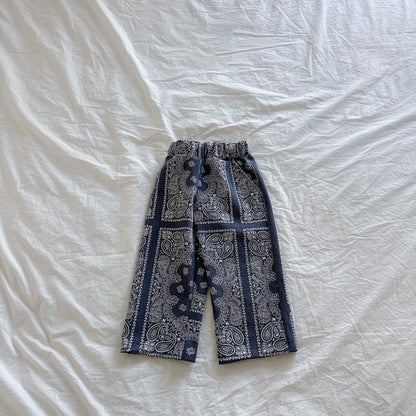 Kids SP26 Paisley Print Pull-on Pants (2-7y) - 2 Colors - AT NOON STORE