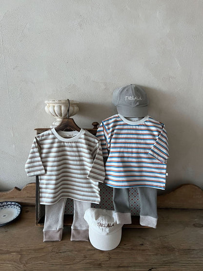 Kids Lala Long Sleeve Stripe Top (1-6y) - 2 Colors - AT NOON STORE