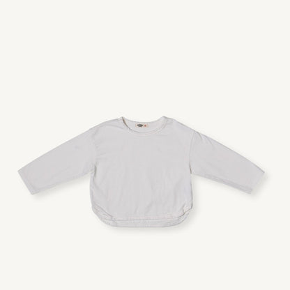 Toddler F25 Cotton Curved Hem Long Sleeve Top (2-8y) - 4 Colors - AT NOON STORE