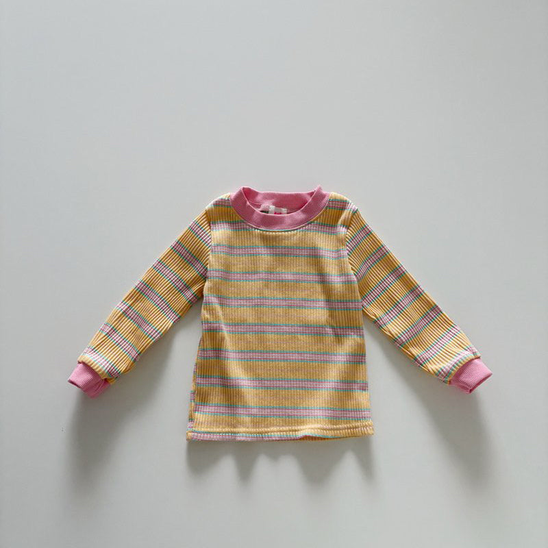 Toddler SP26 Stripe Long Sleeve Ribbed Top  (1-6y) - 2 Colors - AT NOON STORE