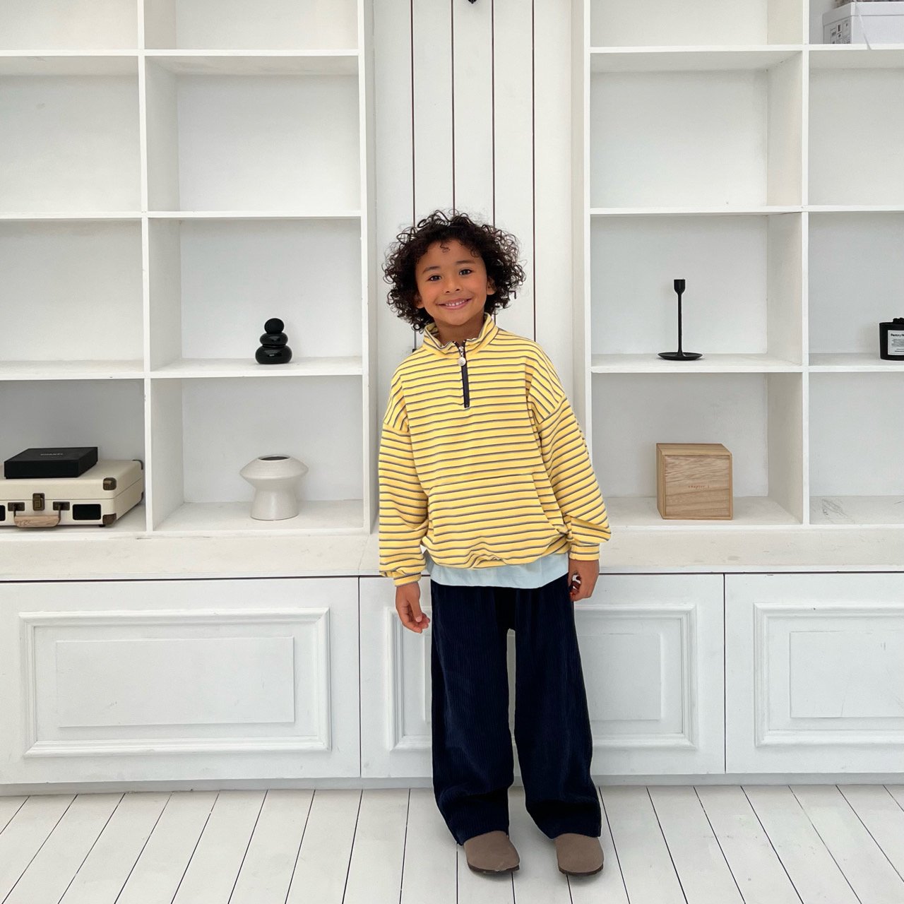 Kids SP26 Ribbed Velour Pull-on Pants (2-7y) - 2 Colors