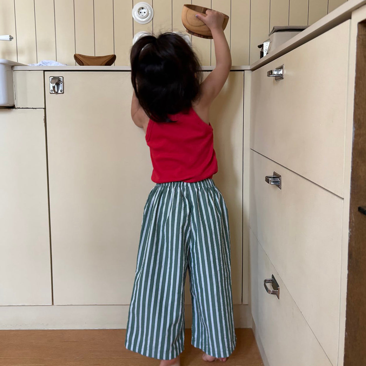 Toddler SS26 Stripe Pull-on Pants (1-7y) - 2 Colors - AT NOON STORE