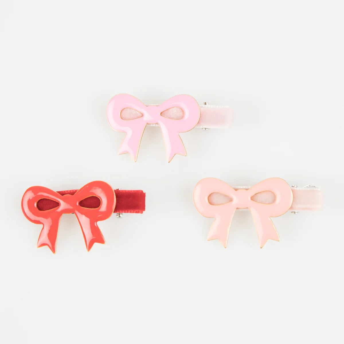 MeriMeri Valentine's Bow Hair Clips Set (6pk)