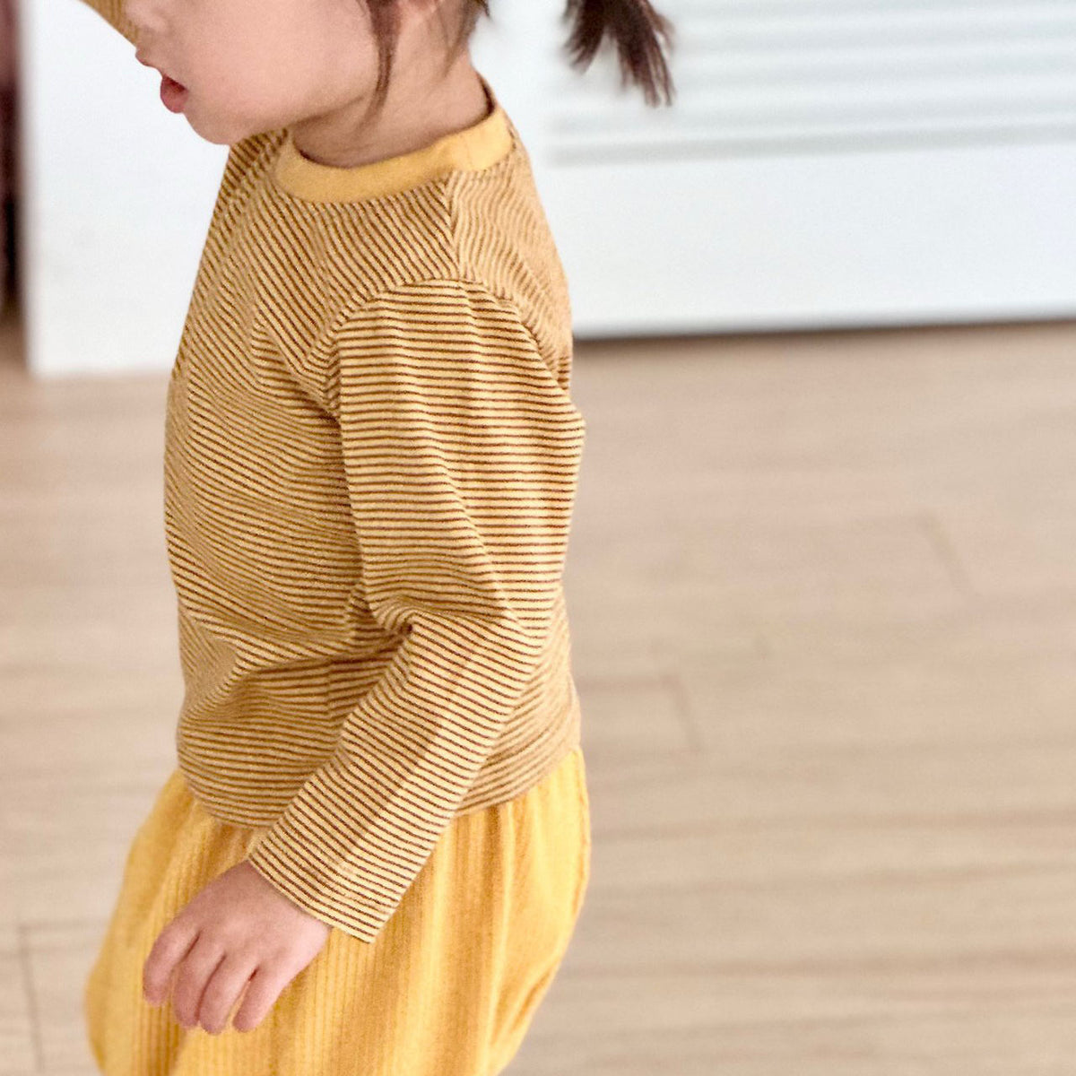 Kids W26 Cozy Stripe Long Sleeve Top (18m-10y) - 2 Colors