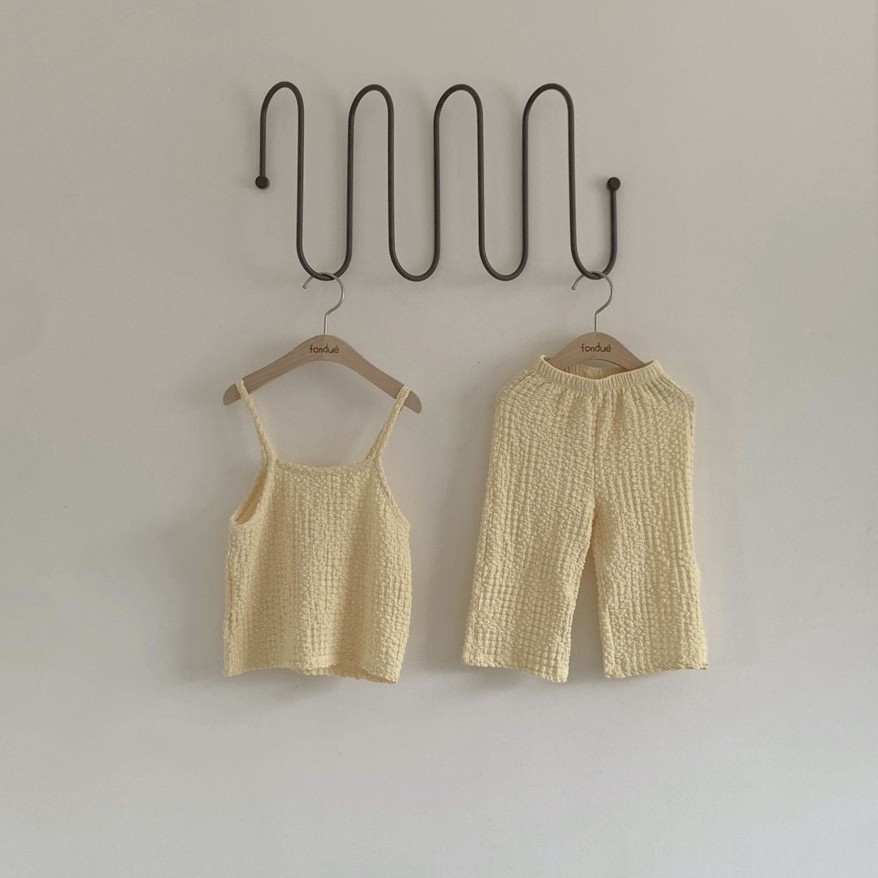 Toddler Seersucker Tank Top and Wide Leg Pants Set (1-6y)- 2 Colors - AT NOON STORE