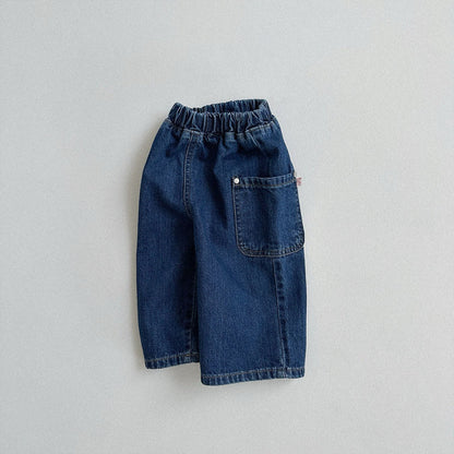 Toddler F25 Side Pocket Denim Pull-on Pants (10m-4y) - 2 Colors - AT NOON STORE