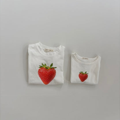 Baby Land SS26 Berry Apple Short Sleeve Top (4m-18m) - 2 Colors - AT NOON STORE