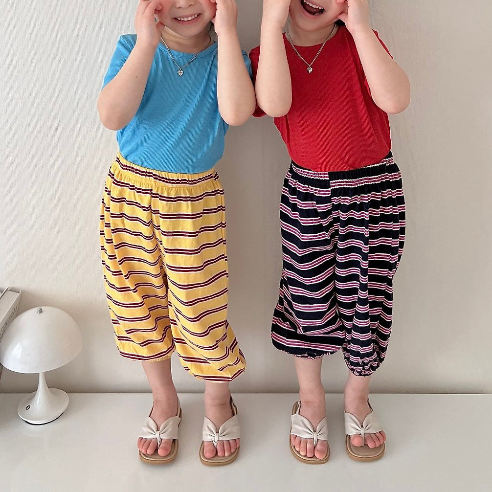 Toddler SS26 Stripe Jogger Pants (1-6y) - 3 Colors - AT NOON STORE