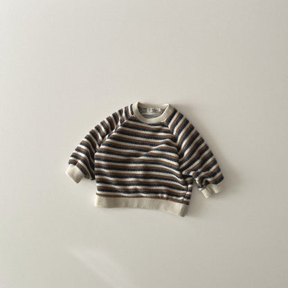 Toddler W25 Stripe Ribbed Knit Sweatshirt (1-6y) - 2 Colors