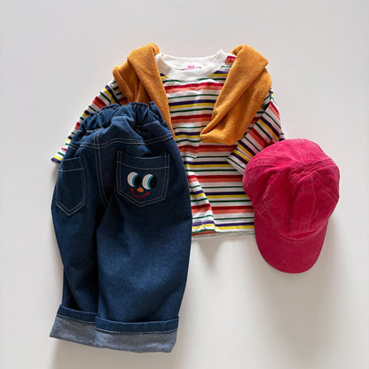 Toddler F26 Multicolor Stripe Long Sleeve Top (1-6y)