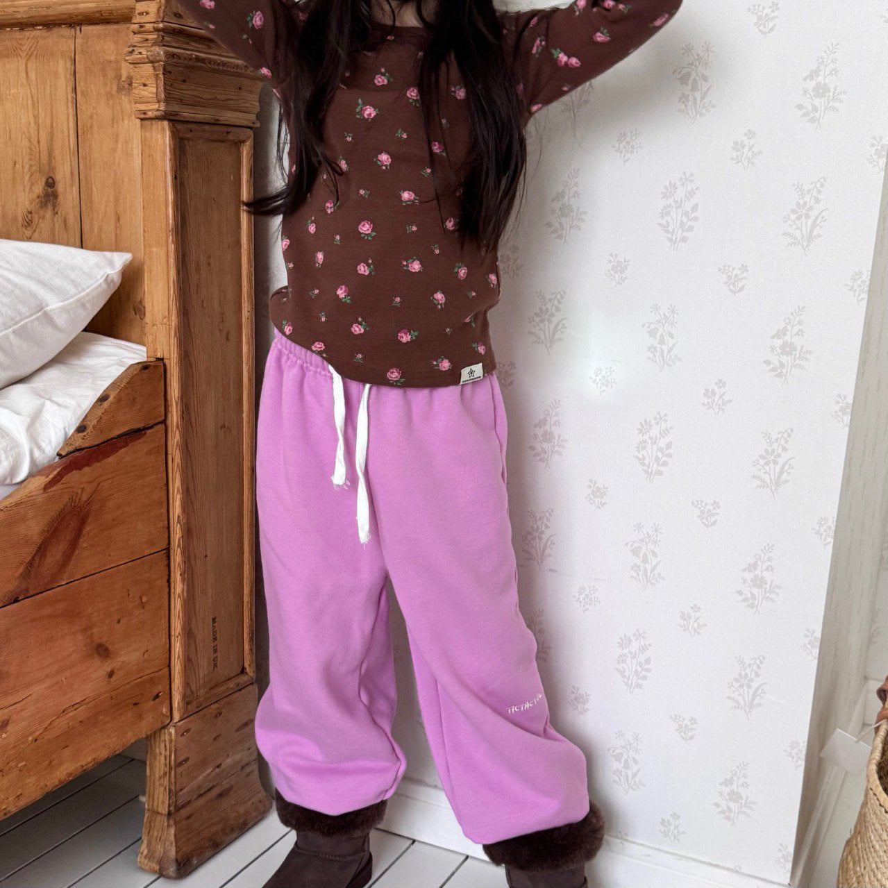 Toddler W25 Floral Long Sleeve Top (2-8y) - 2 Colors