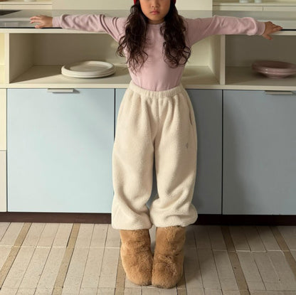 Kids W25 Crew Neck Basic Long Sleeve Top (2-7y) - 3 Colors