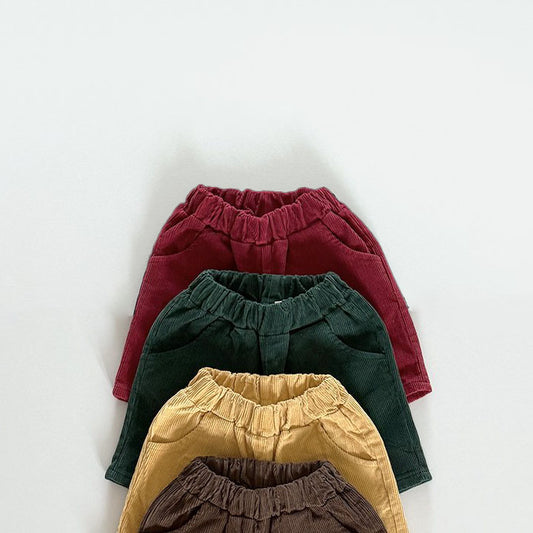 Toddler F25 Corduroy 7/8 Length Pants (12m-7y) - 3 Colors - AT NOON STORE