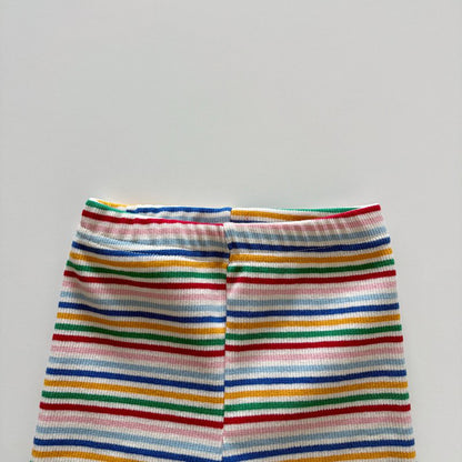 Toddler SP26 Multicolor Stripe Biker Shorts  (1-6y) - AT NOON STORE