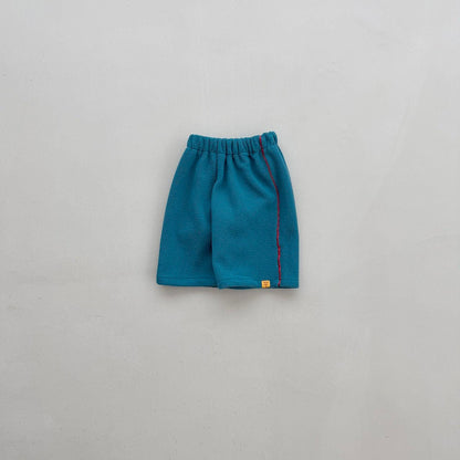 Baby Toddler FW26 Fleece Side Line Wide Pants (4m-6y) - 2 Colors