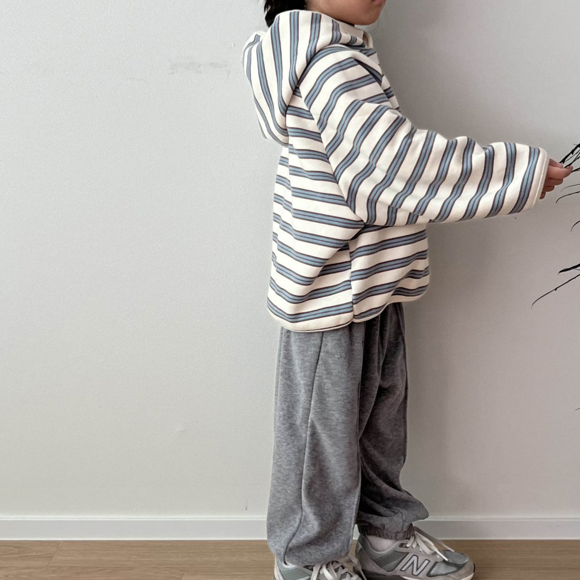 Kids W24 Comfy Soft Pin Tuck Jogger Pants (1-7y) - Gray