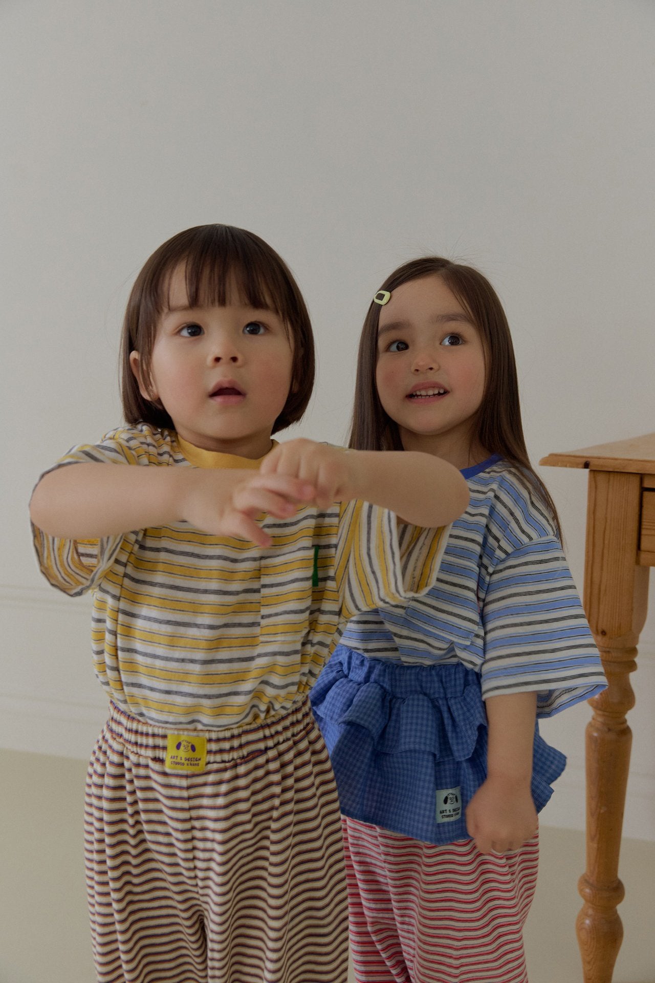 Toddler SS26 Multi Stripe Short Sleeve Top (2-7y) - 2 Colors - AT NOON STORE