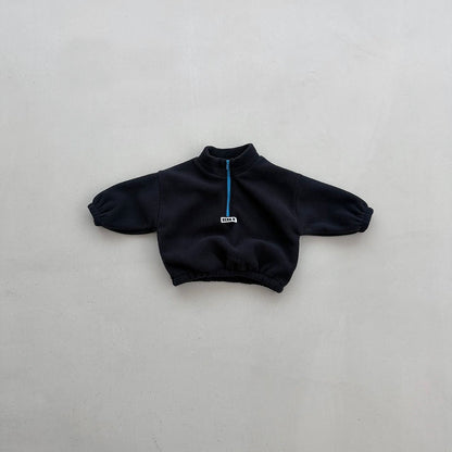 Toddler FW26 Fleece Mock Neck Half Zip-Up Pullover (4m-6y) - 2 Colors