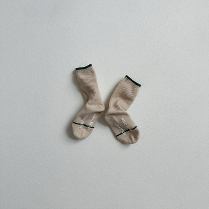 Kids F25 3pk Line Socks (10m-3y) - AT NOON STORE
