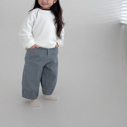 Toddler Bella F25 Stripe Denim Pants (1-6y) - Denim