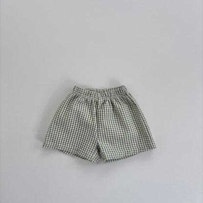 Baby Toddler Land SS25 Seersucker Gingham Shorts (4m-6y) - 4 Colors - AT NOON STORE