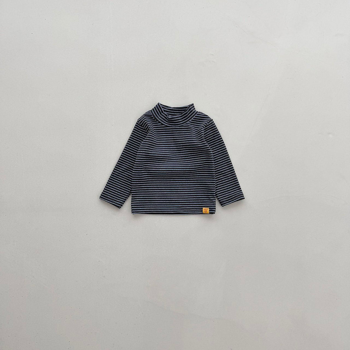 Toddler FW26 Stripe Mock Neck Long Sleeve Top (4m-6y) - 2 Colors