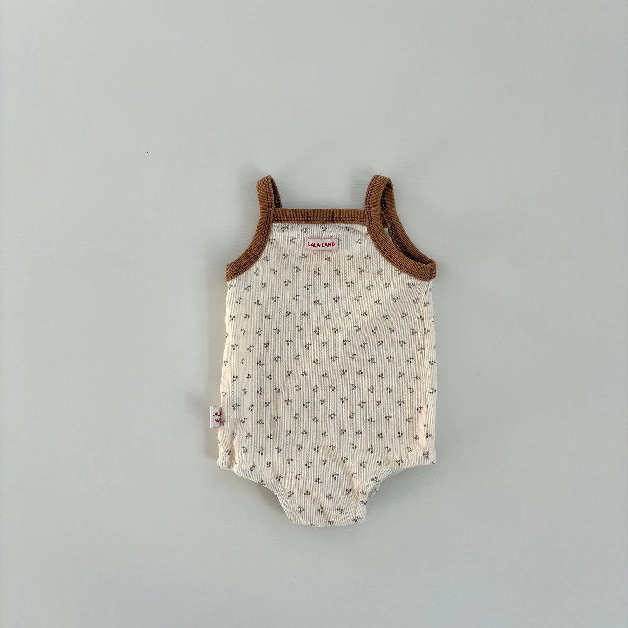 Baby Land SS26 Cherry All-Over Pointelle Sleeveless Bodysuit (4m-18m) - 2 Colors - AT NOON STORE