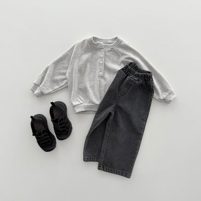 Toddler F26 RIbbed Denim Pull-On Pants (12m-9y) - 2 Colors
