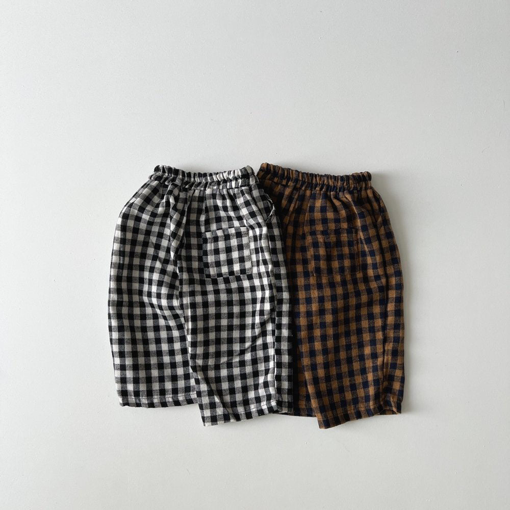 Toddler F24 Gingham Plaid Pull-on Pants (1-6y) - 2 Colors