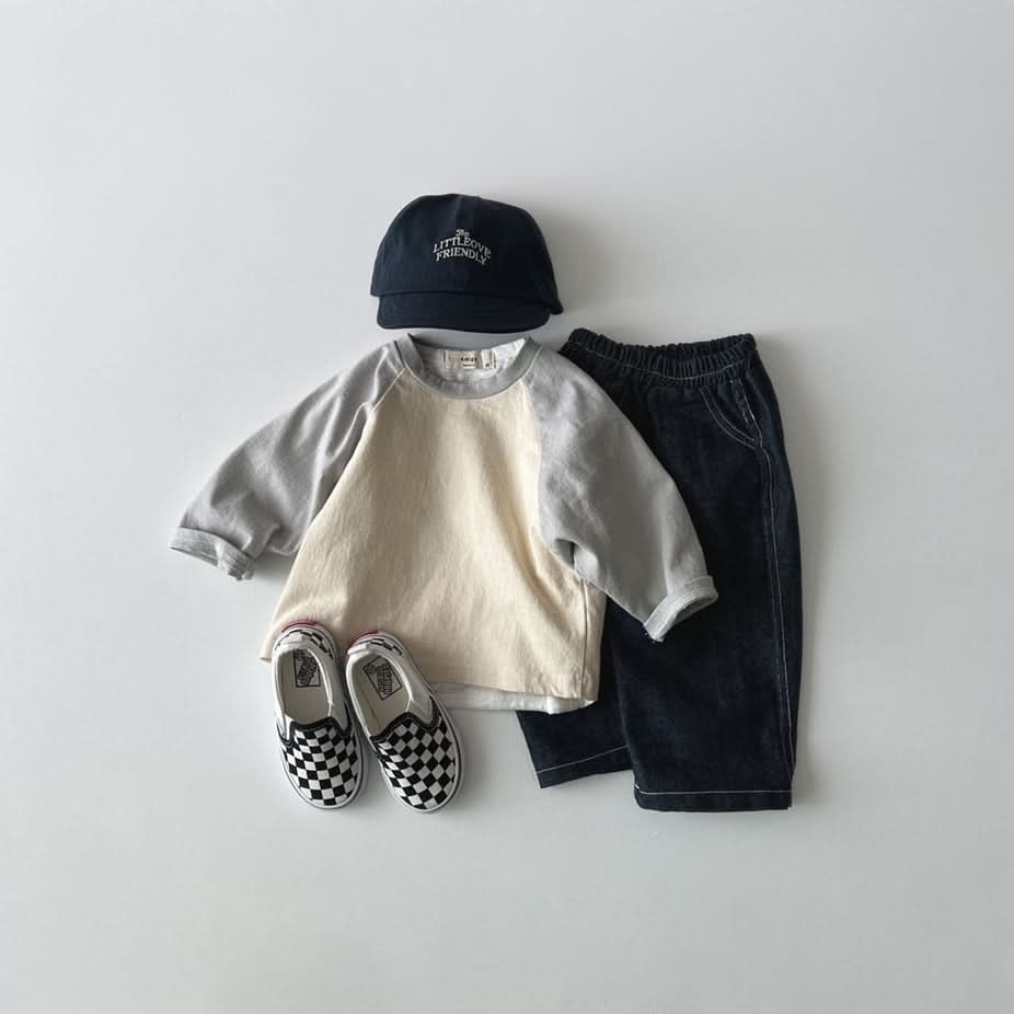 Toddler S25 Stitch Detail Denim Pull On Pants (1-6y) - Denim - AT NOON STORE