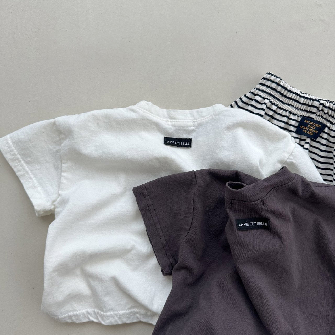 Toddler SS26 Basic Short Sleeve Top (4m-6y) - 4 Colors - AT NOON STORE