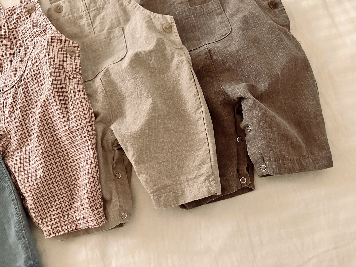 Baby SP26 Kangaroo Pocket Overalls (3-18m)- 4 Colors