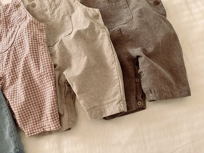 Baby SP26 Kangaroo Pocket Overalls (3-18m)- 4 Colors